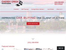 Tablet Screenshot of cherrycreekautomotive.com